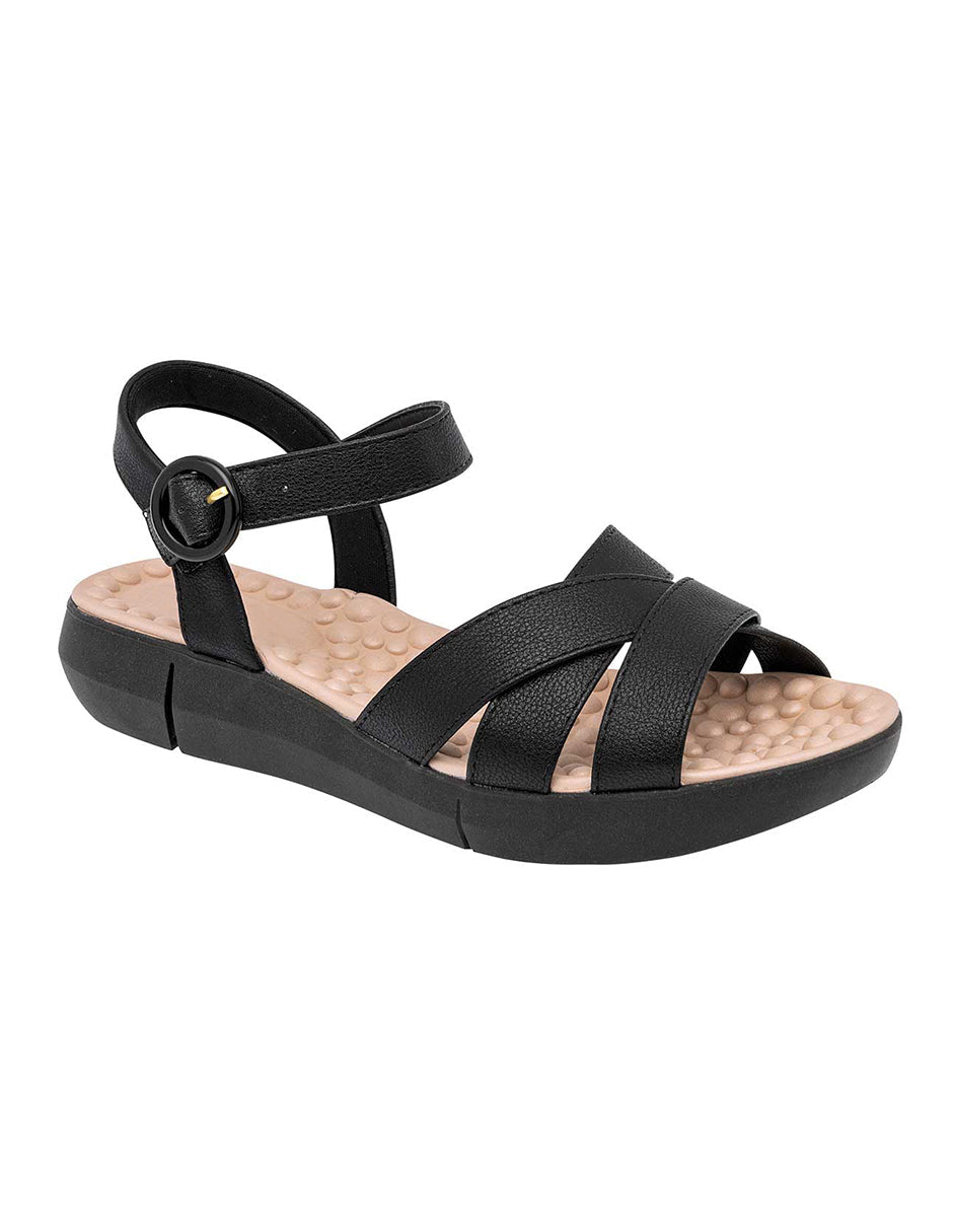 Sandalias con plataforma Exterior Piel sintética Color Negro Para Mujer De RBCOLLECTION