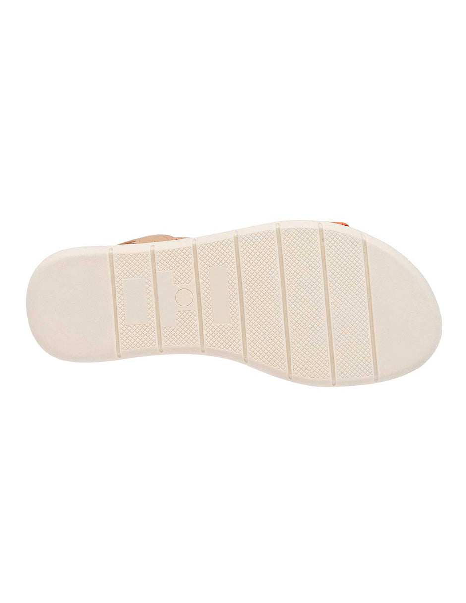 Sandalias de piso Exterior Piel sintética Color Beige  Para Mujer De RBCOLLECTION