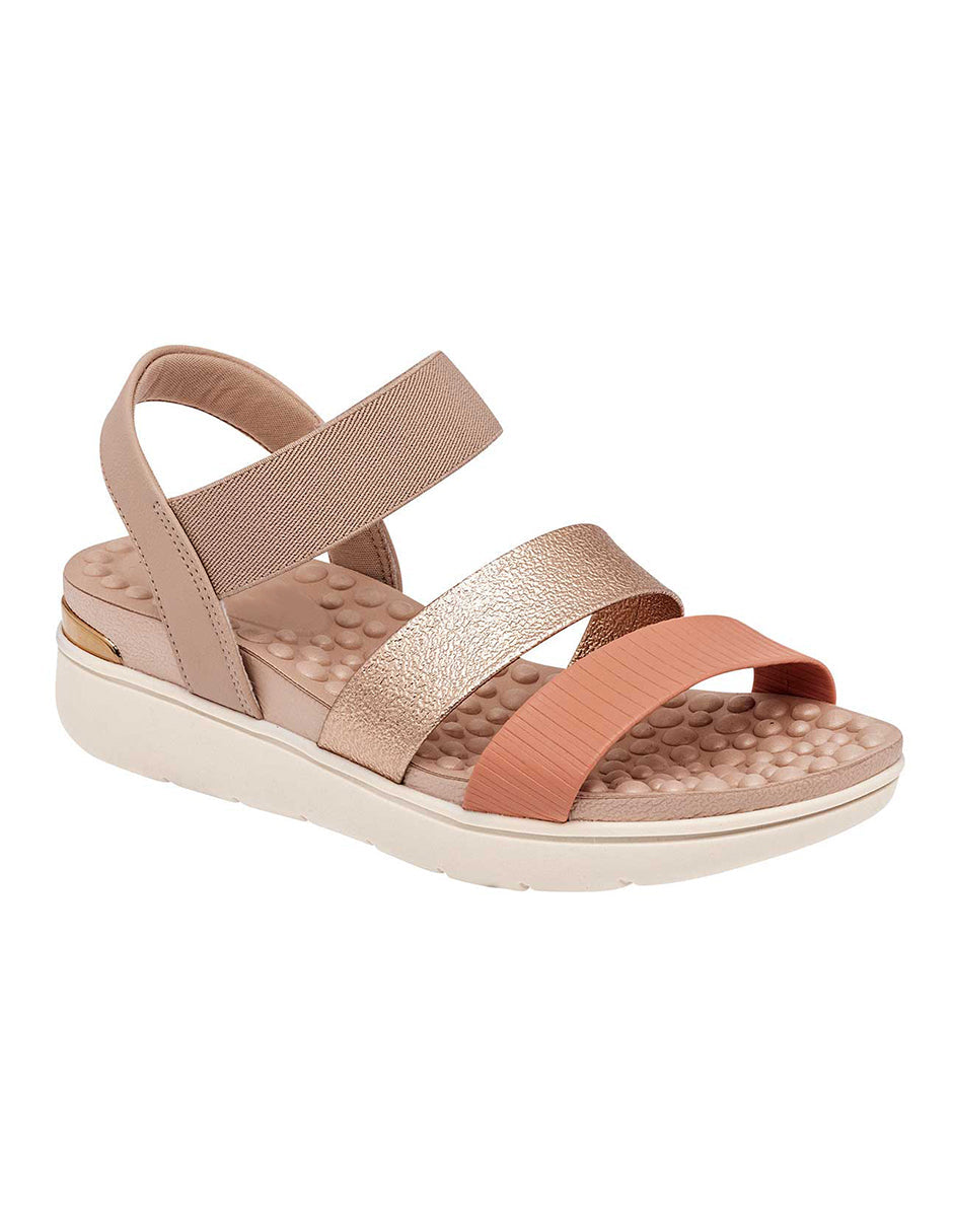 Sandalias de piso Exterior Piel sintética Color Beige  Para Mujer De RBCOLLECTION