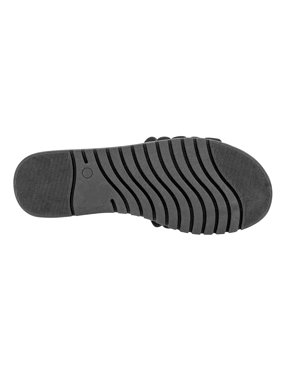 Sandalias de piso Exterior Textil Color Negro Para Mujer De RBCOLLECTION