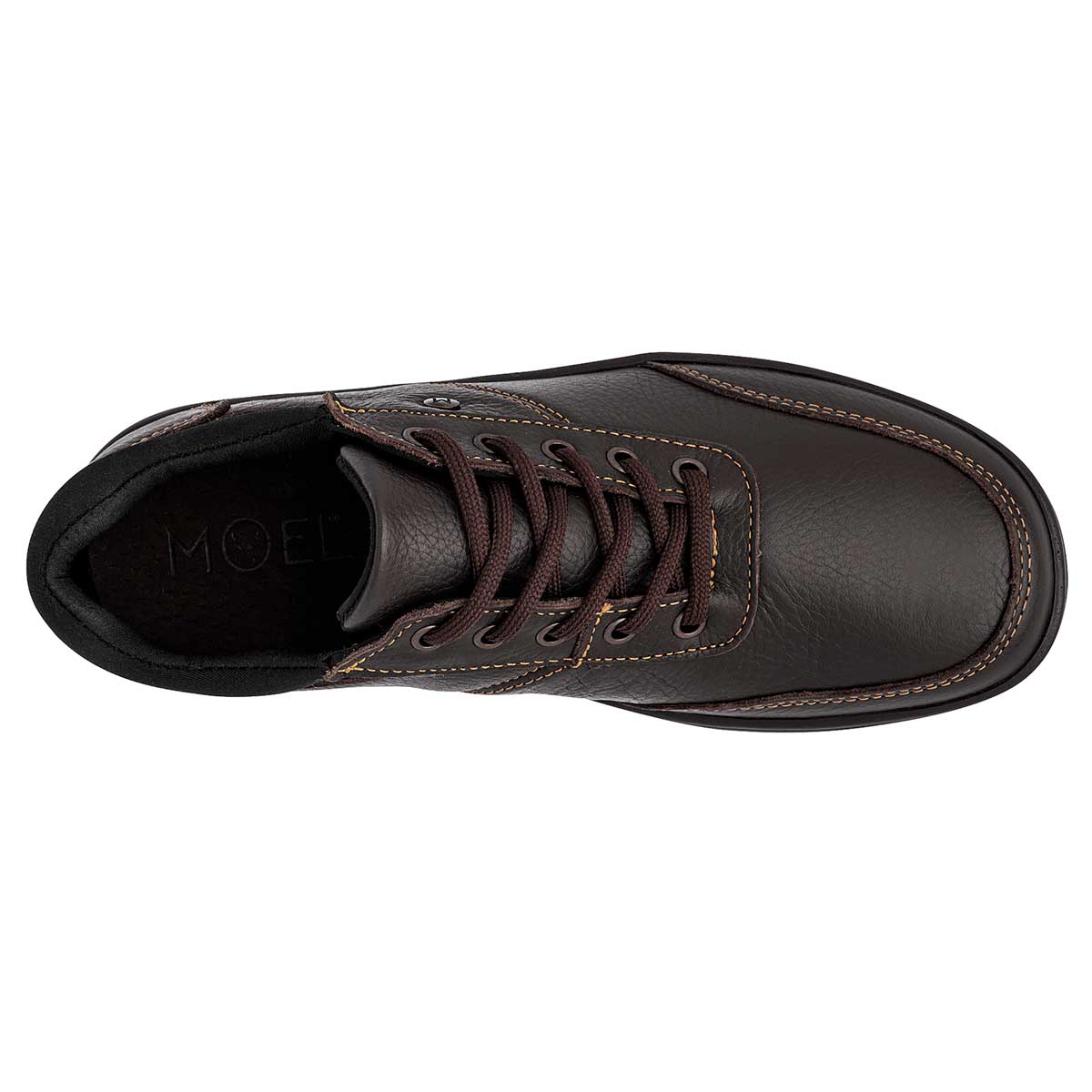 Zapato Confort Exterior Piel Color Café Para Hombre De Moel