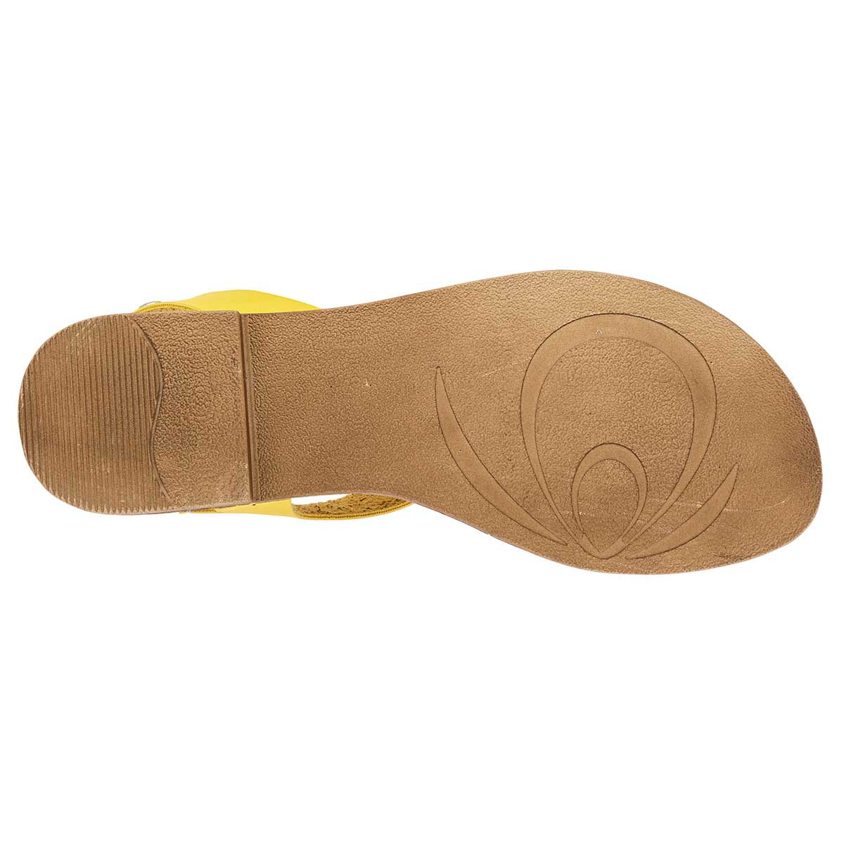 Sandalias de piso Exterior Piel sintética Color Amarillo Para Mujer De MORAMORA