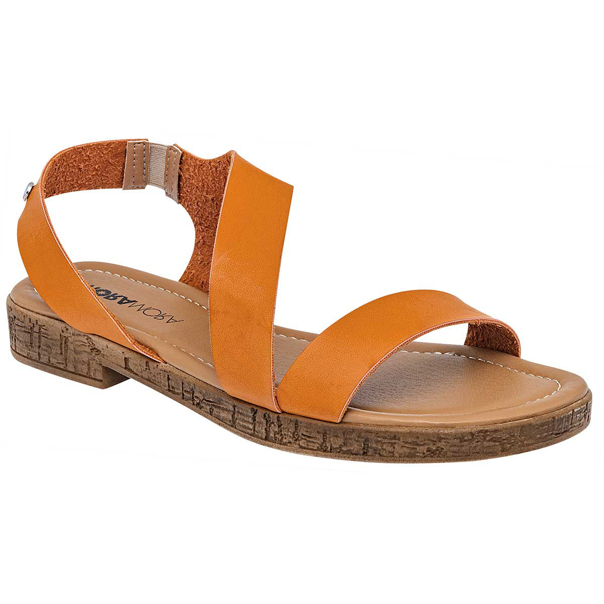 Sandalias de piso Exterior Piel sintética Color Naranja Para Mujer De MORAMORA