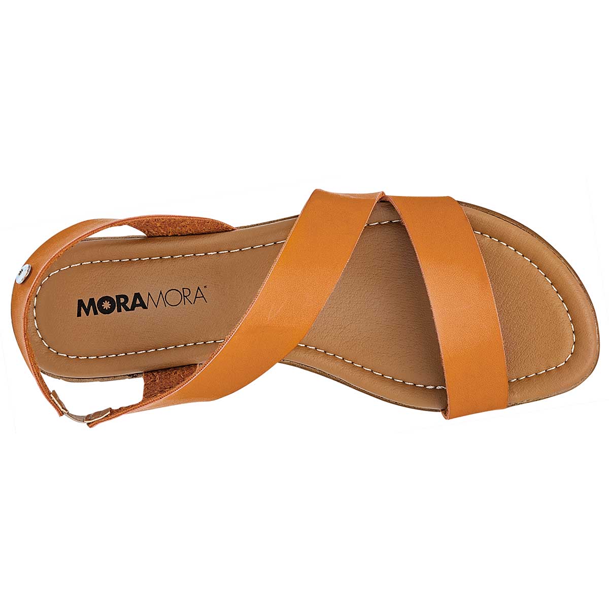 Sandalias de piso Exterior Piel sintética Color Naranja Para Mujer De MORAMORA