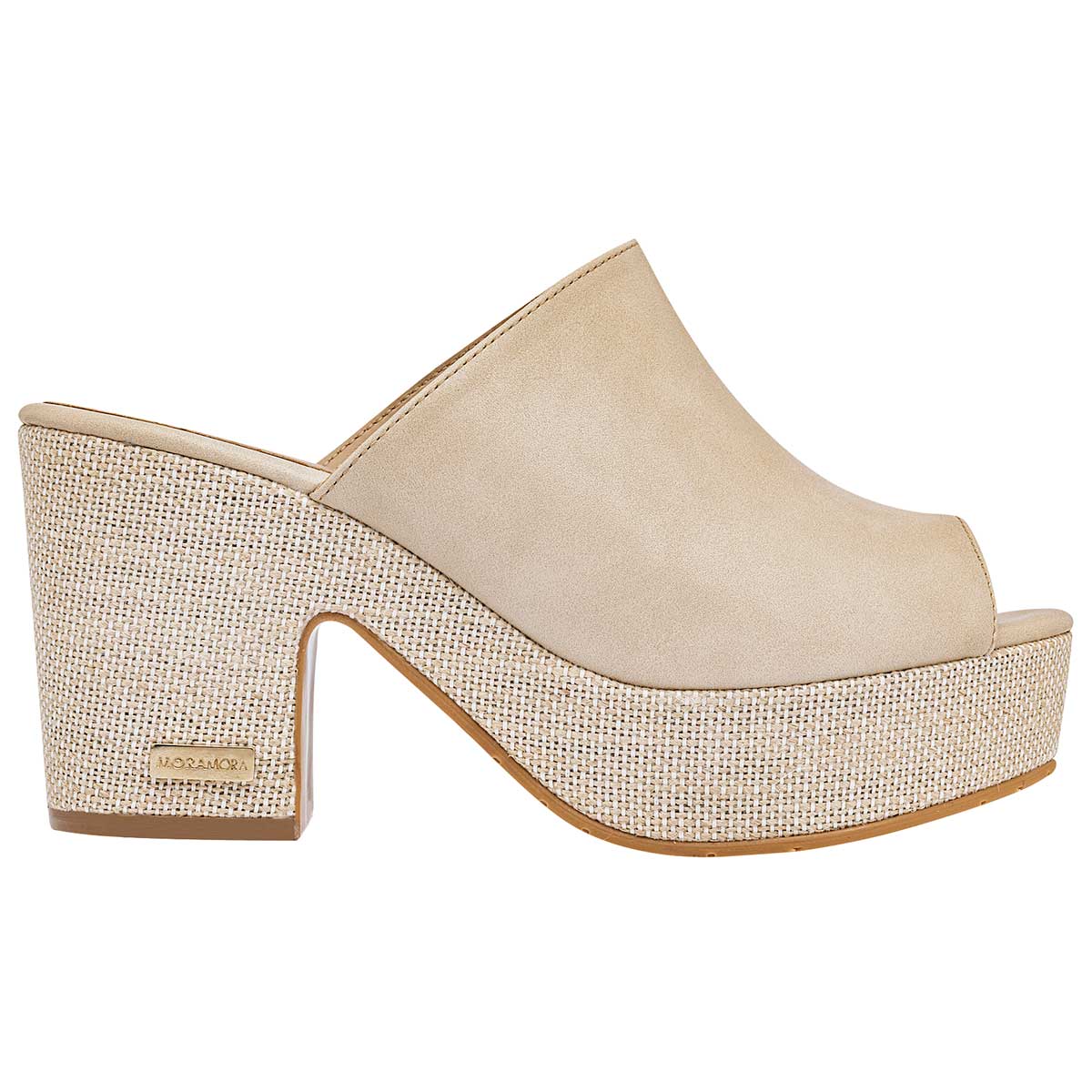 Sandalias con plataforma Exterior Sintético Color Beige  Para Mujer  De Moramora