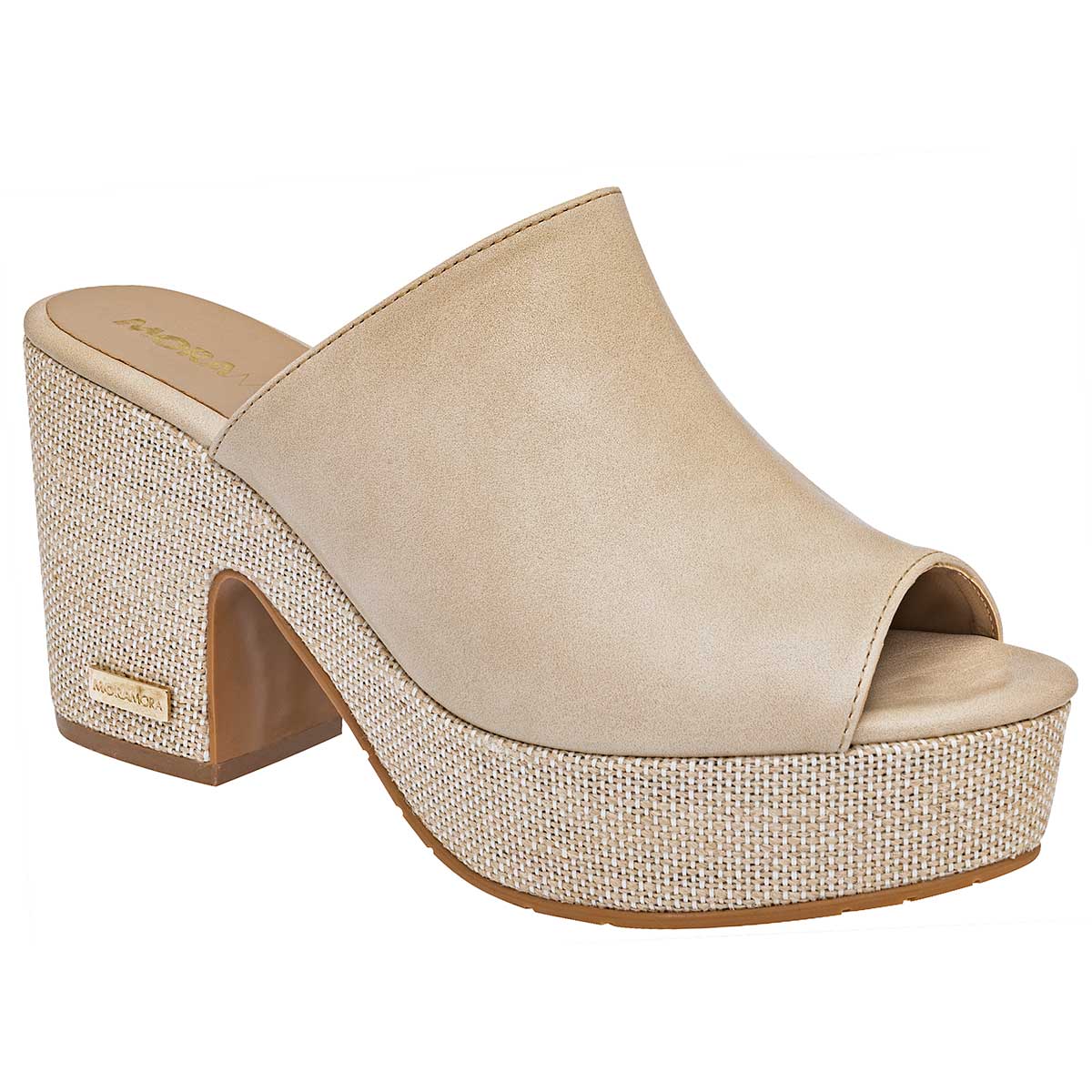 Sandalias con plataforma Exterior Sintético Color Beige  Para Mujer  De Moramora