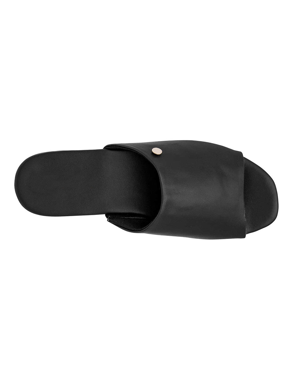 Sandalias con plataforma Exterior Piel sintética Color Negro Para Mujer De RBCOLLECTION