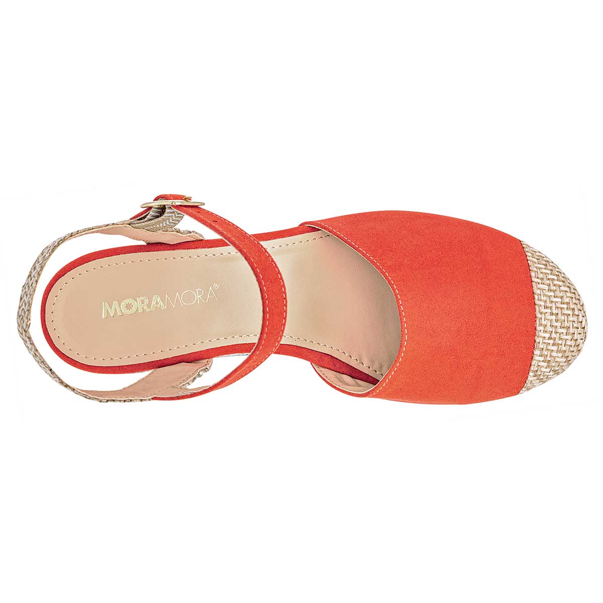 Zapatillas Exterior Textil Color Naranja Para Mujer  De Moramora