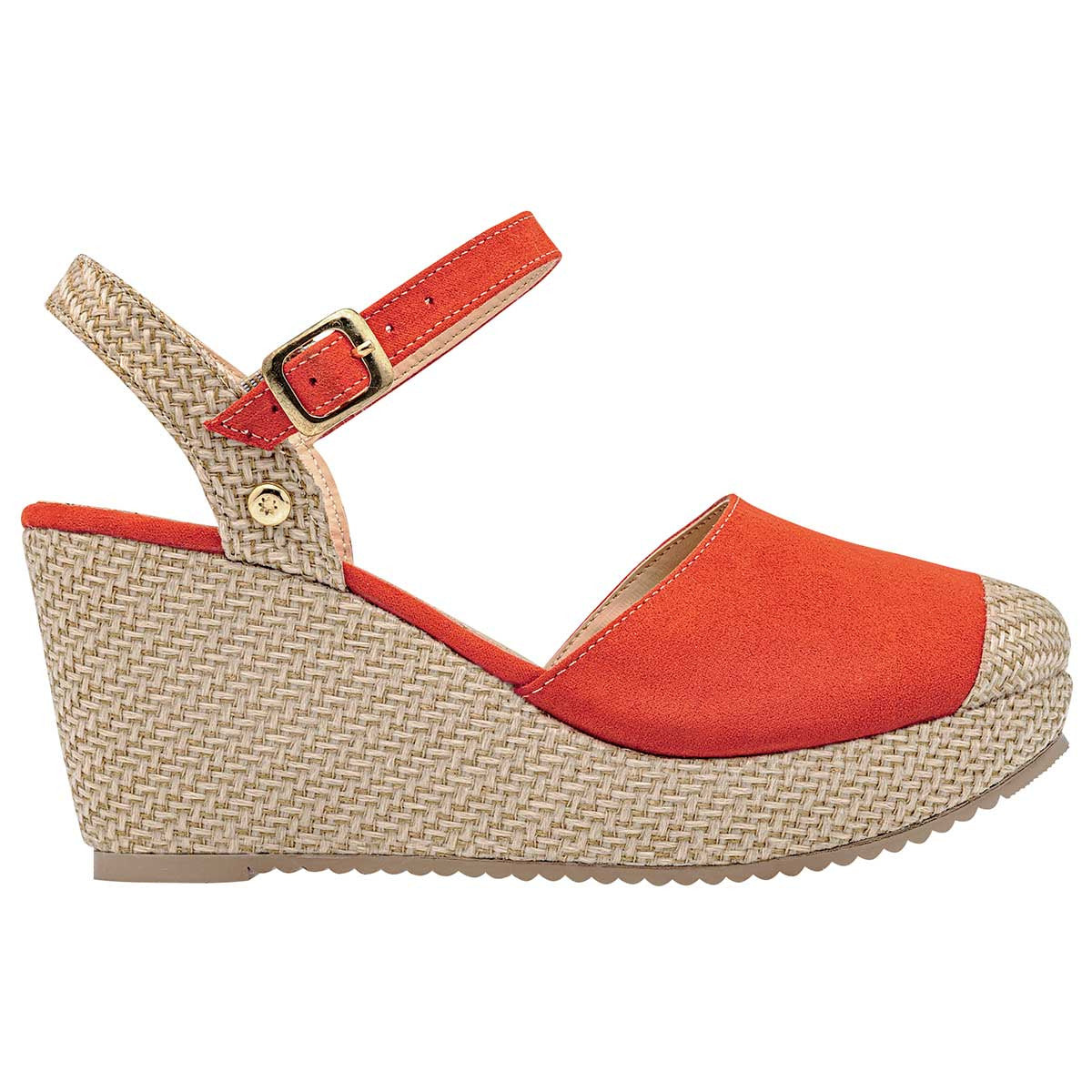 Zapatillas Exterior Textil Color Naranja Para Mujer  De Moramora