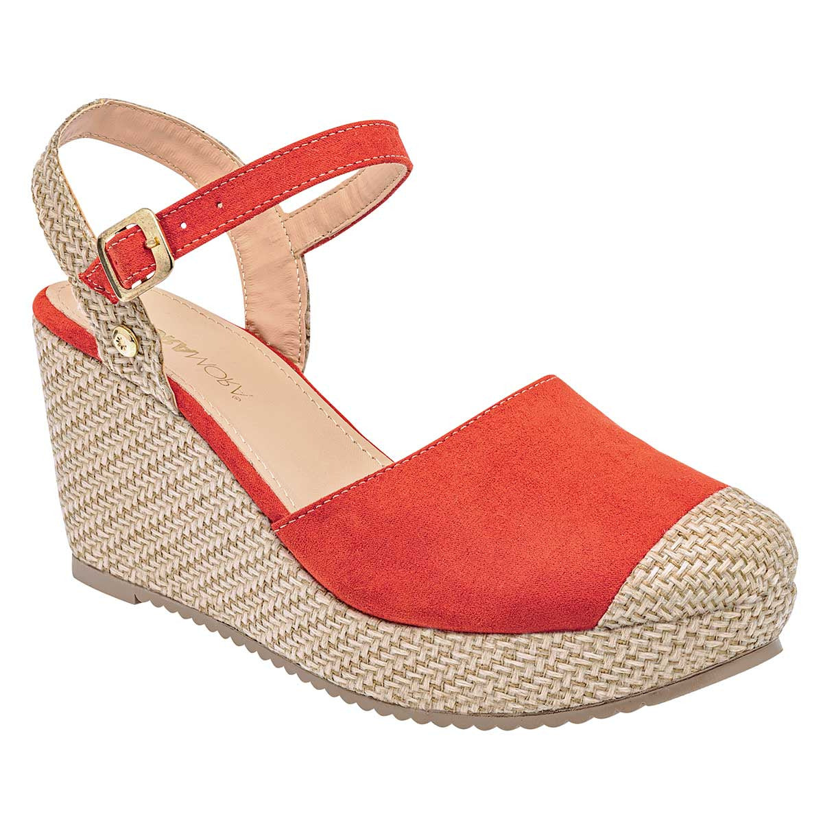 Zapatillas Exterior Textil Color Naranja Para Mujer  De Moramora