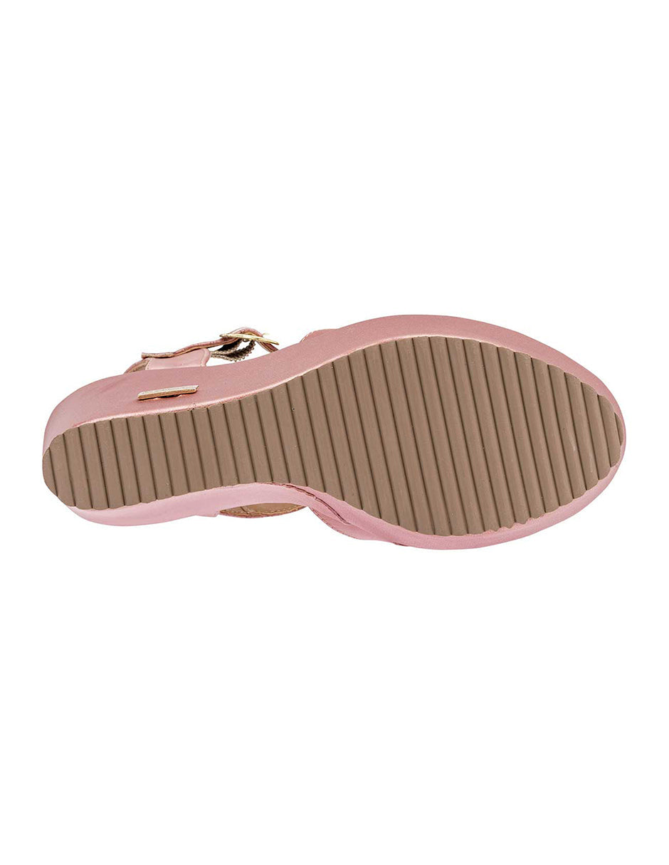 Sandalias con plataforma Exterior Textil Color Rosa Para Mujer De RBCOLLECTION