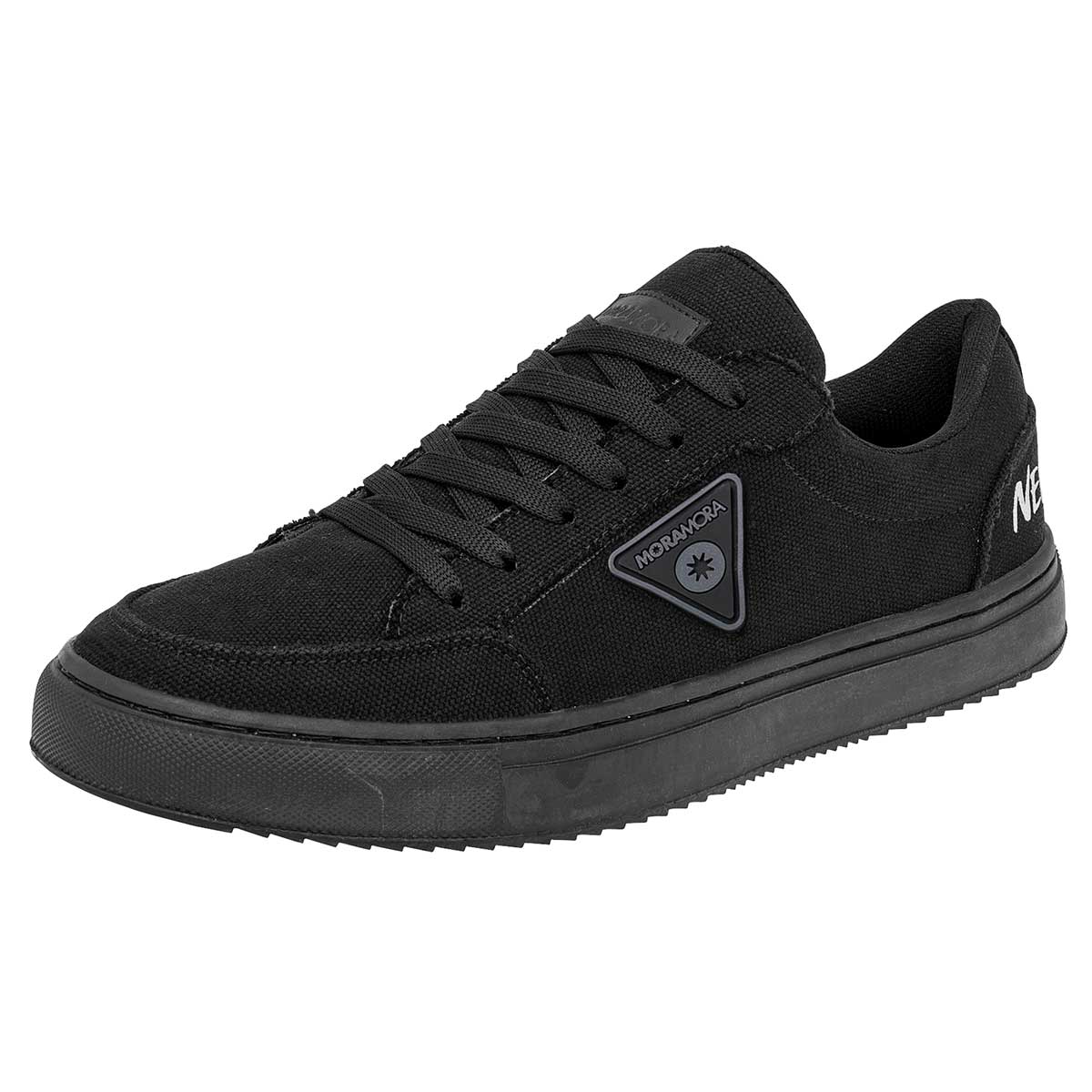 Tenis Skate Exterior Textil Color Negro Para Hombre De Moramora