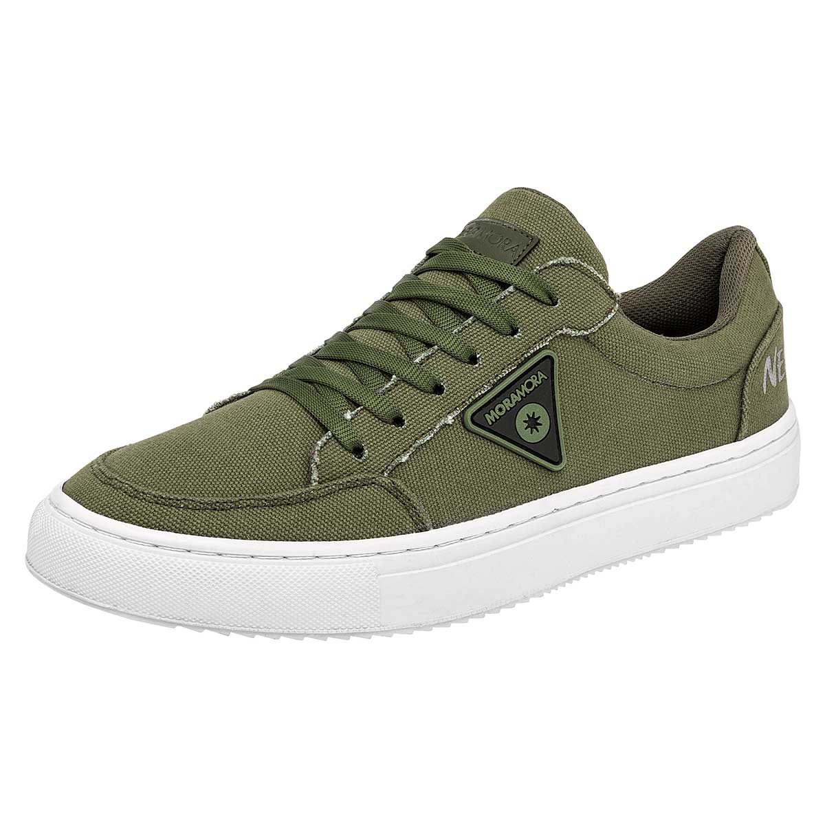 Tenis Skate Exterior Textil Color Olivo Para Hombre De Moramora