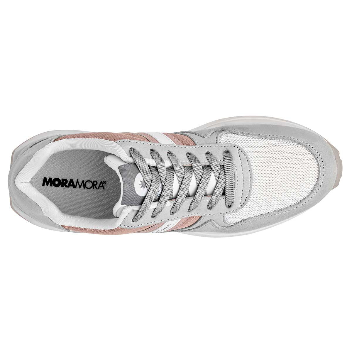 Tenis tipo Deportivo Exterior Textil Color Gris Para Mujer De Mora Mora