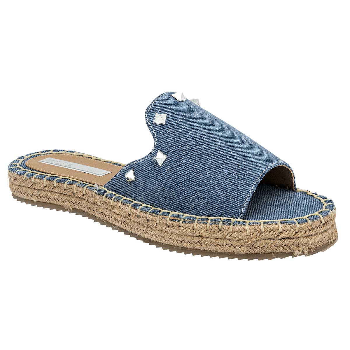 Sandalias de piso Exterior Textil Color Mezclilla Para Mujer De MORAMORA