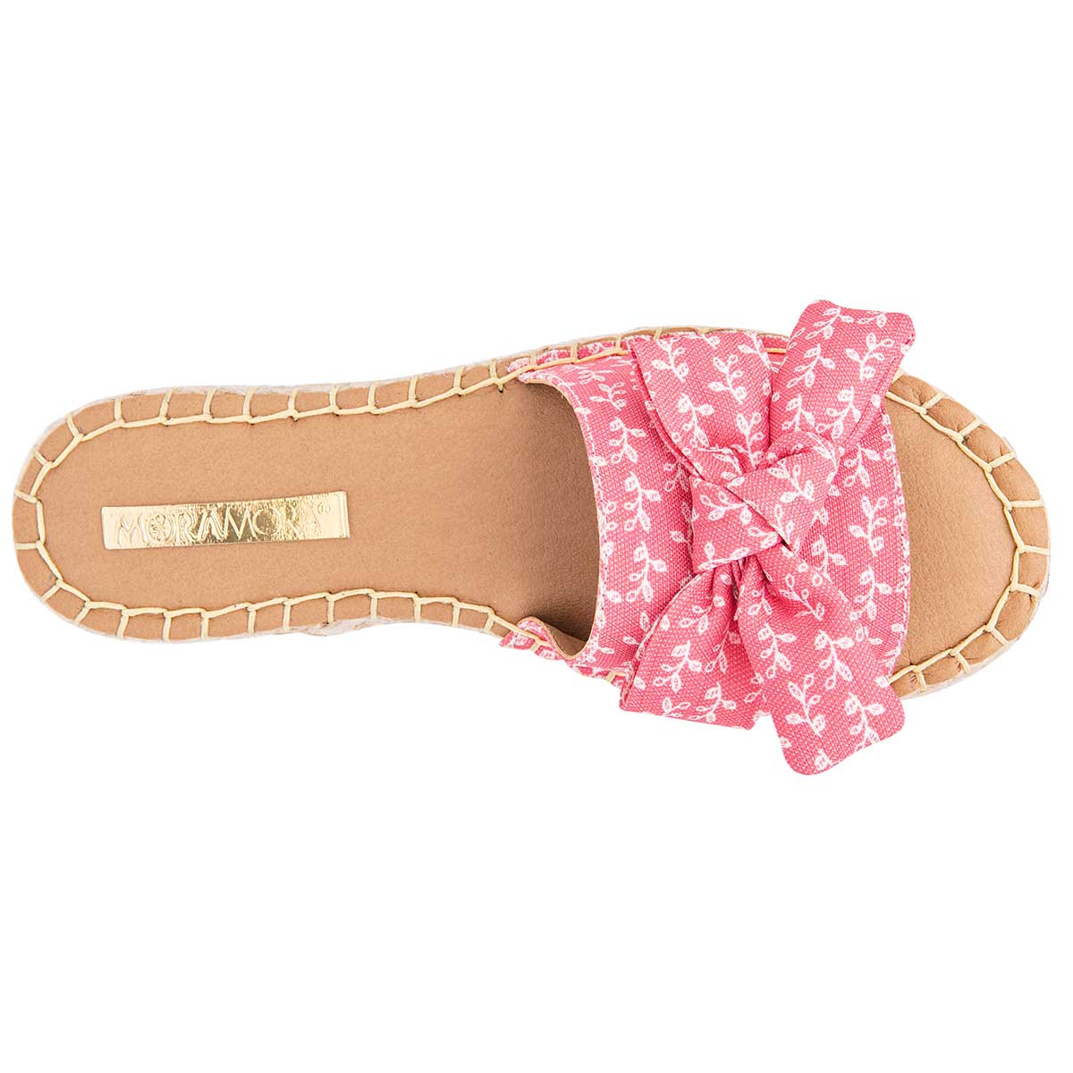 Sandalias de piso Exterior Textil Color Rosa Para Mujer De MORAMORA