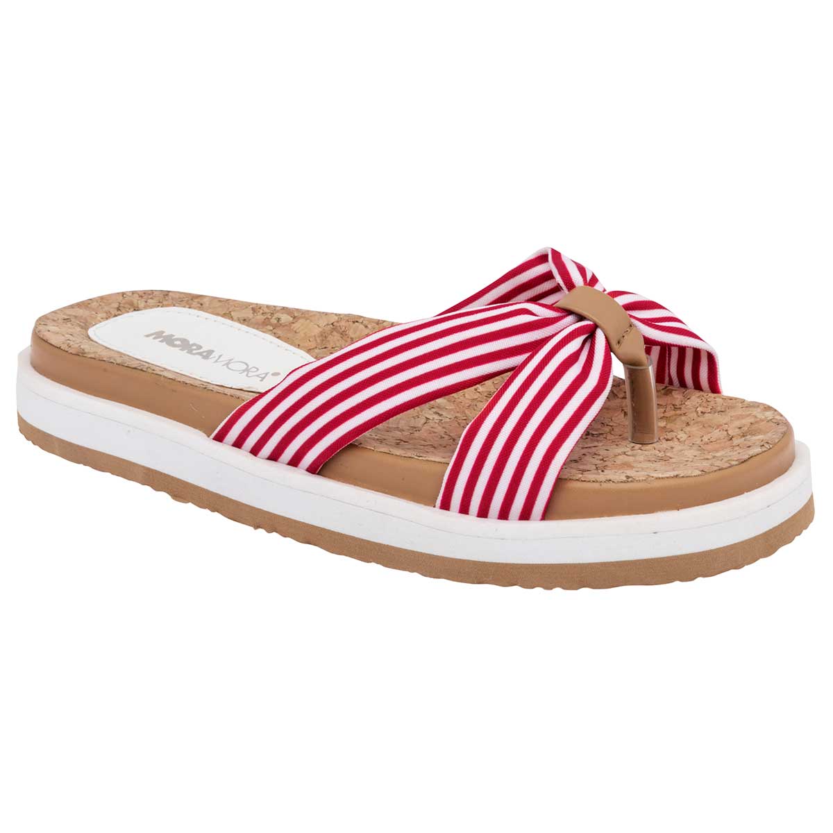 Sandalias de piso Exterior Textil Color Blanco Para Mujer De MORAMORA