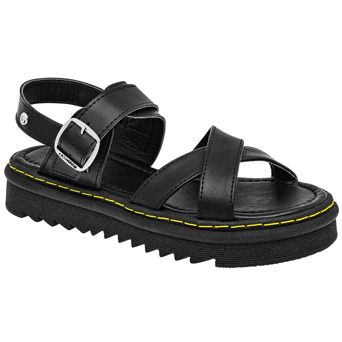 Sandalias de piso Exterior Piel sintética Color Negro Para Mujer De MORAMORA