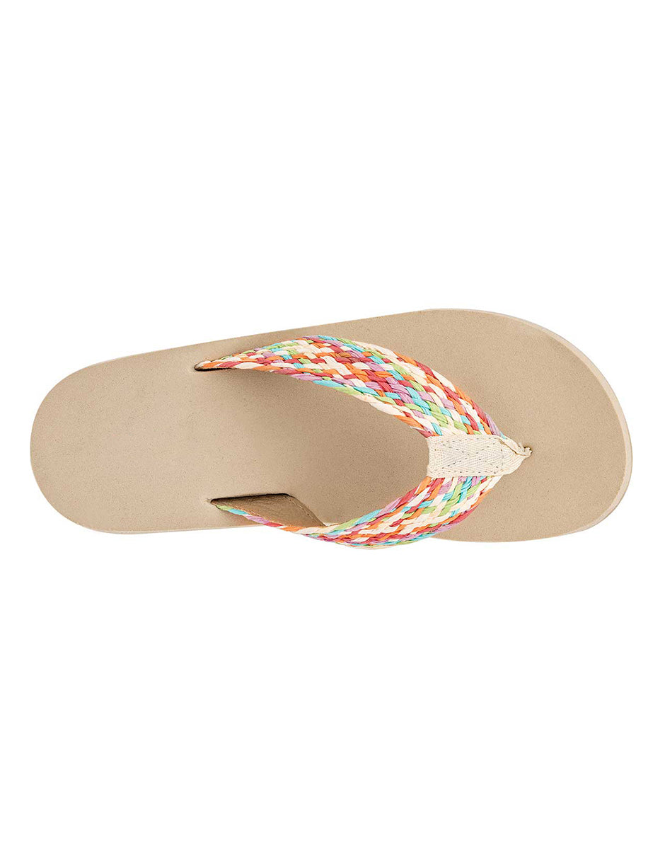 Sandalias de piso Exterior Textil Color Multicolor Para Mujer De RBBASICS