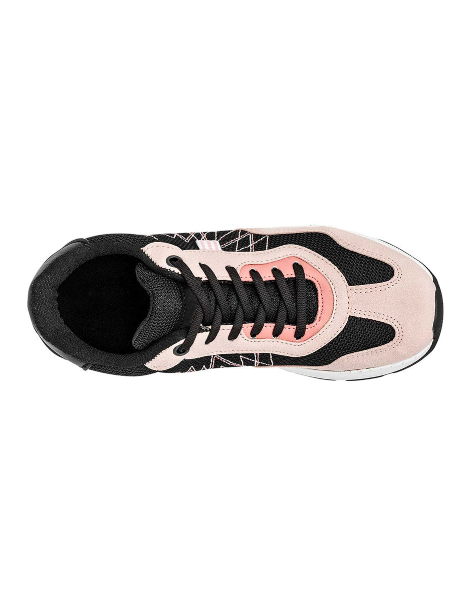 Tenis tipo Deportivo Exterior Sintético Color Negro Para Mujer De RBCOLLECTION