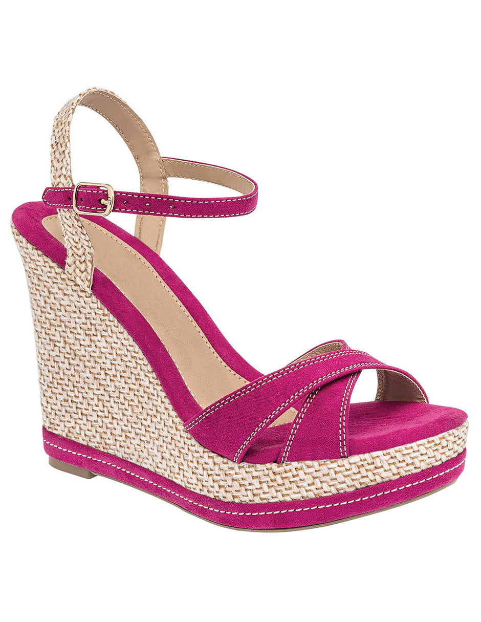 Sandalias con plataforma Exterior Piel sintética Color Rosa Para Mujer De RBBASICS