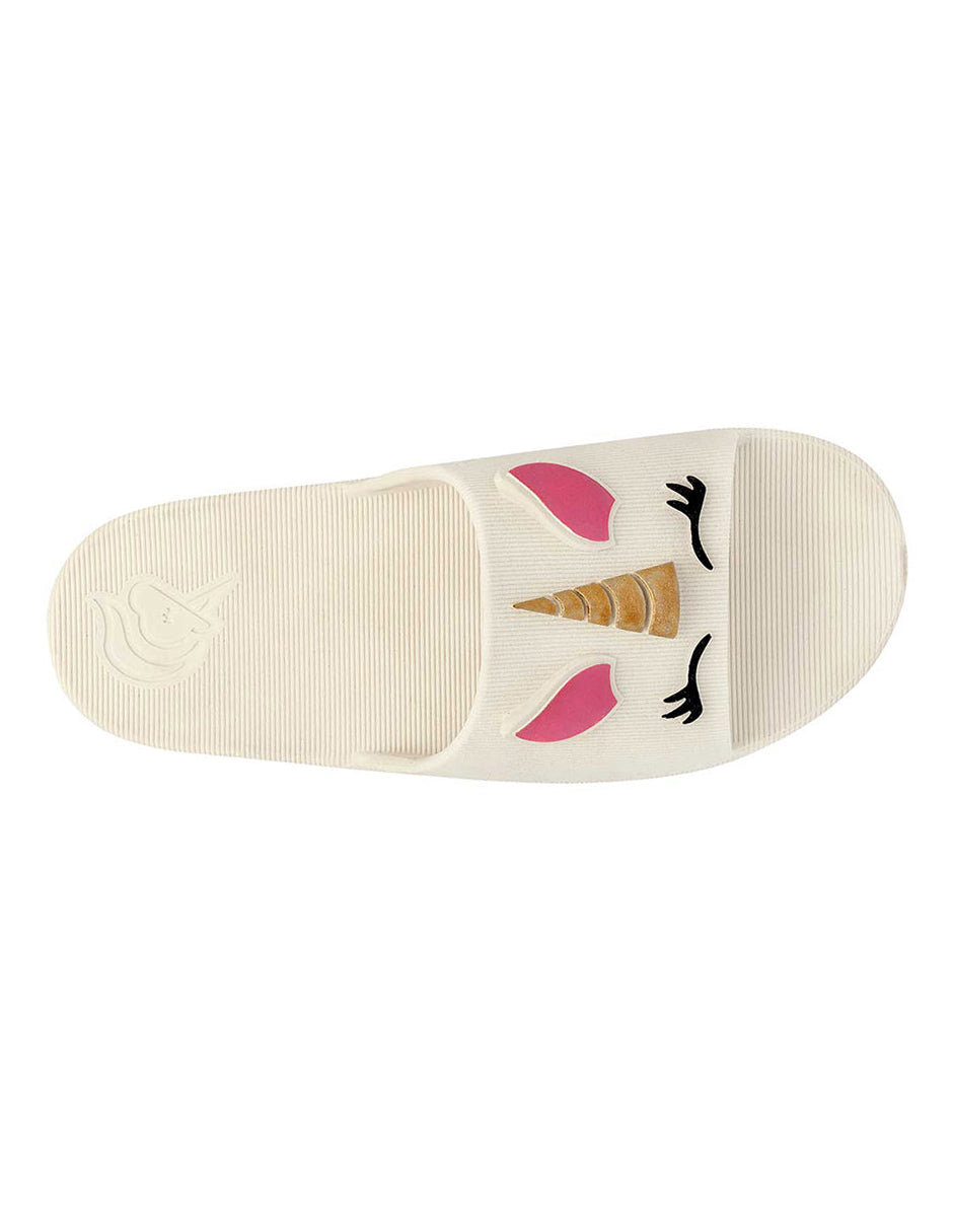 Sandalias clásicas Exterior Sintético Color Blanco Para Mujer De RBBASICS