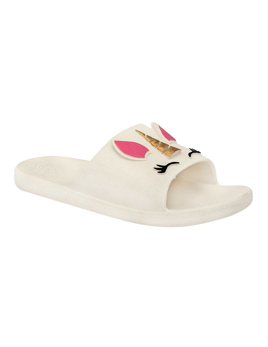 Sandalias clásicas Exterior Sintético Color Blanco Para Mujer De RBBASICS