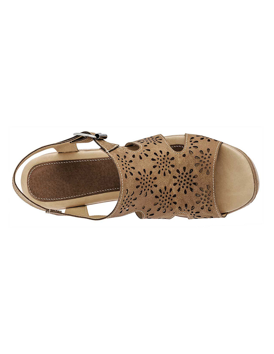 Sandalias con plataforma Exterior Piel sintética Color Camel Para Mujer De RBCOLLECTION