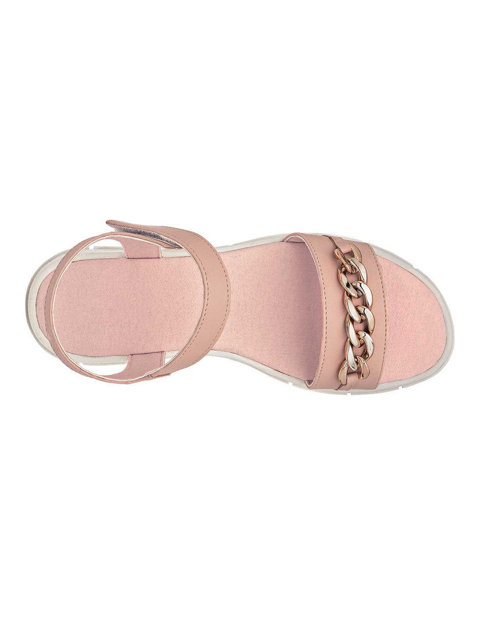 Sandalias de piso Exterior Piel sintética Color Rosa Para Mujer De RBCOLLECTION