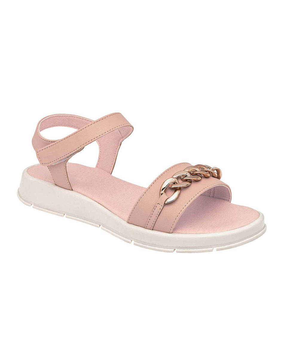 Sandalias de piso Exterior Piel sintética Color Rosa Para Mujer De RBCOLLECTION