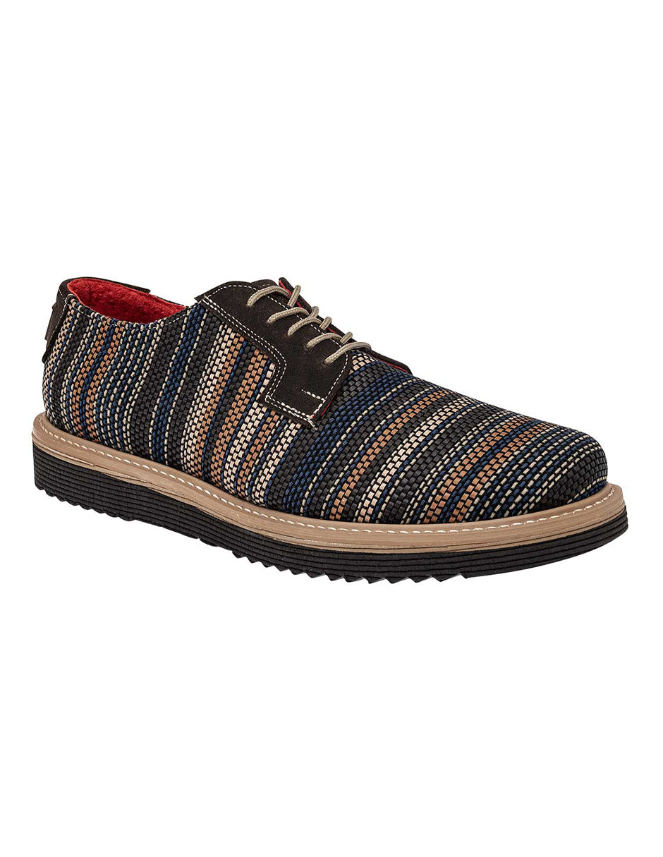 Mocasines Exterior Textil Color Café Para Hombre De RBCOLLECTION