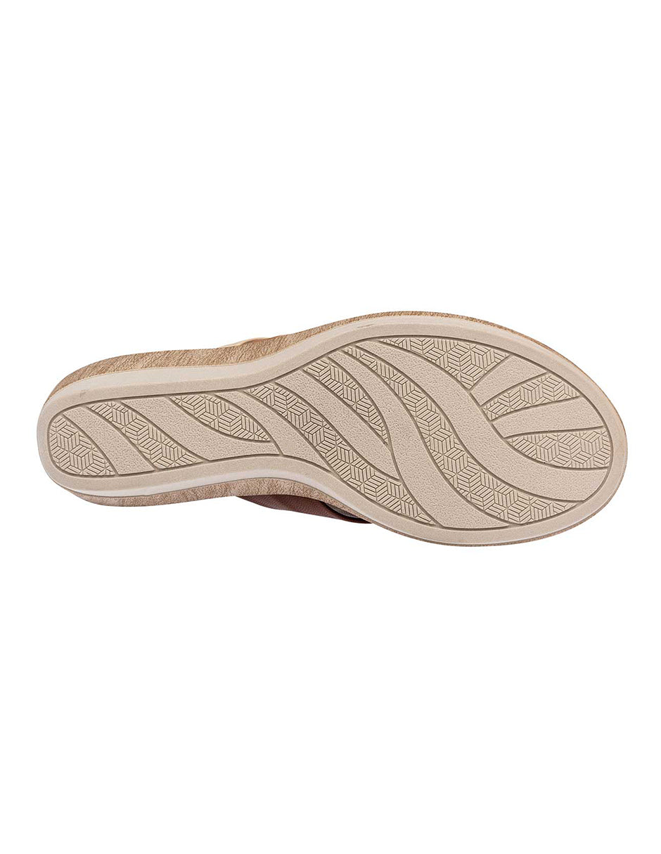 Sandalias con plataforma Exterior Piel sintética Color Café Para Mujer De RBCOLLECTION