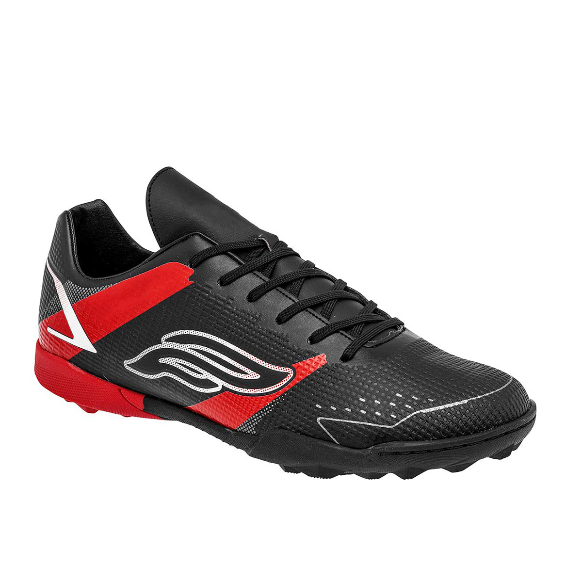 Tenis para Fútbol Exterior Sintético Color Negro Con Rojo Para Mujer De RBCOLLECTION