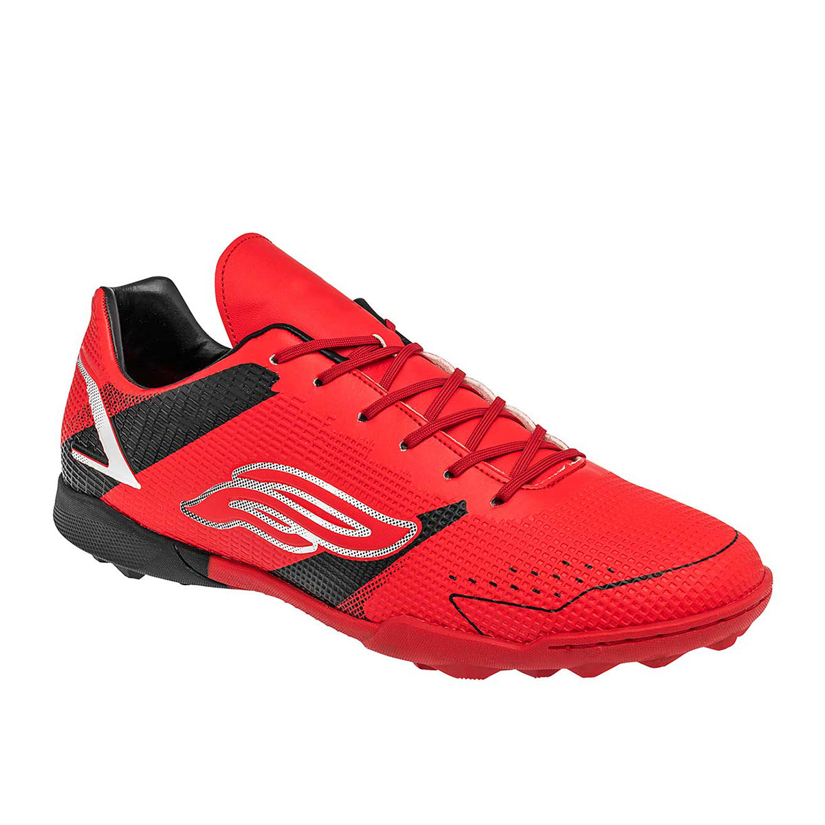 Tenis para Fútbol Exterior Sintético Color Rojo Con Negro Para Mujer De RBCOLLECTION