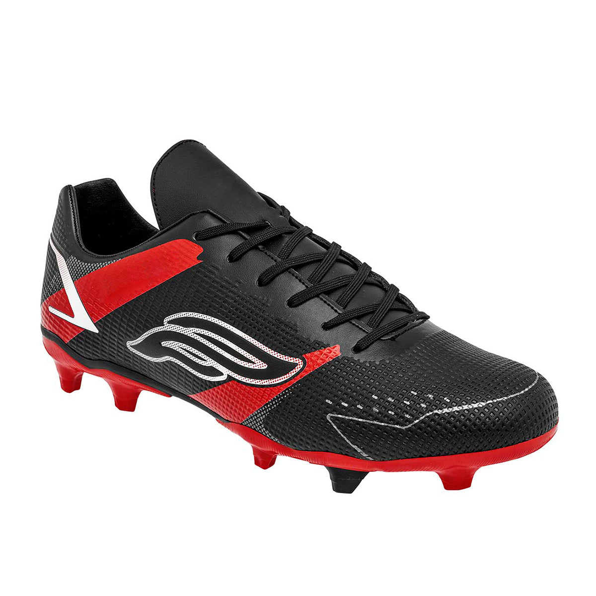 Tenis para Fútbol Exterior Sintético Color Negro Con Rojo Para Mujer De RBCOLLECTION