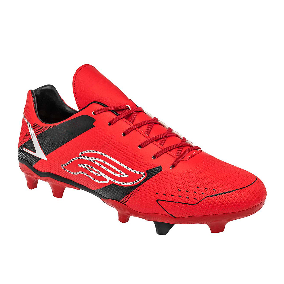 Tenis para Fútbol Exterior Sintético Color Rojo Con Negro Para Mujer De RBCOLLECTION