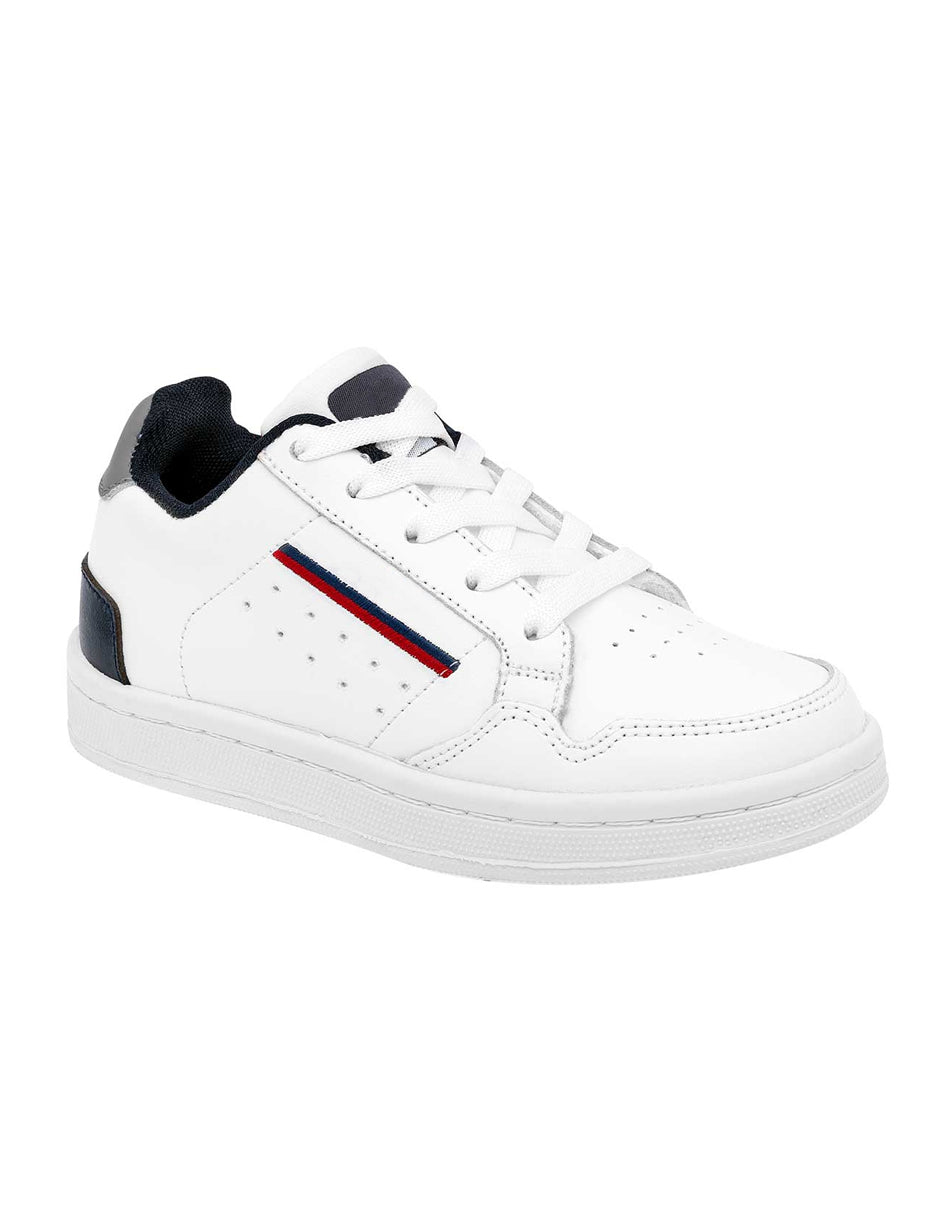 Tenis tipo Deportivo Exterior Piel sintética Color Blanco Para Mujer De RBCOLLECTION