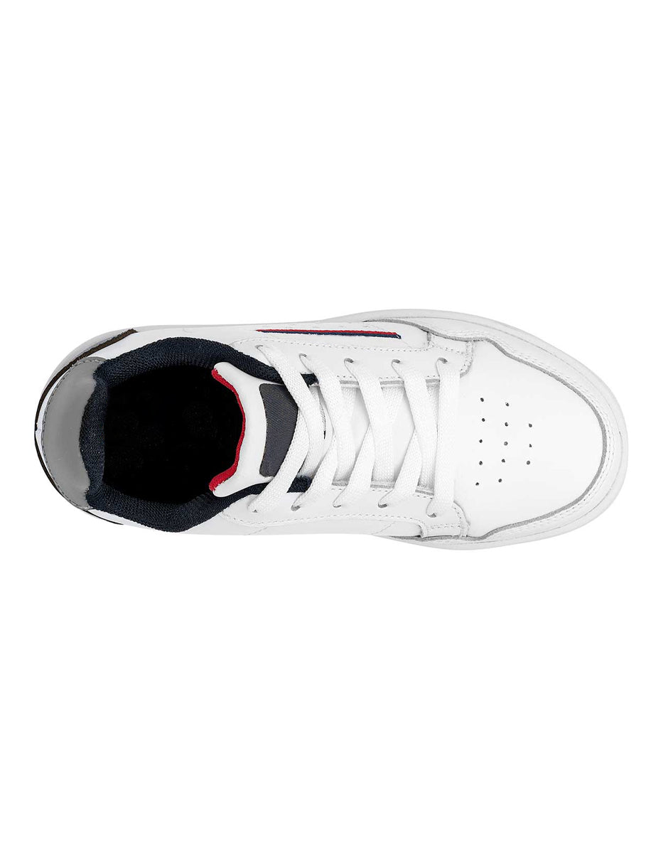 Tenis tipo Deportivo Exterior Piel sintética Color Blanco Para Mujer De RBCOLLECTION