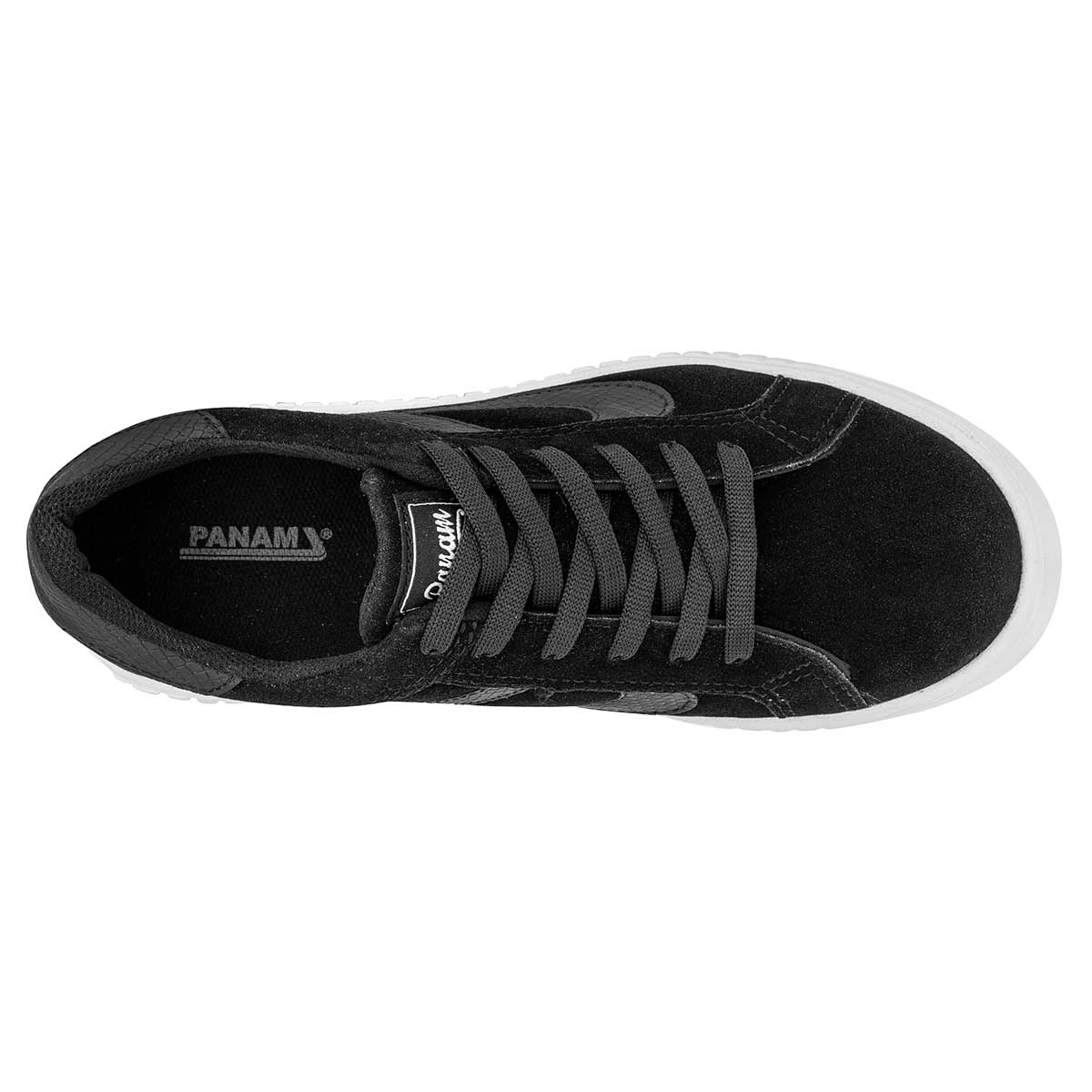 Tenis tipo Deportivo Exterior Sintético Color Negro Para Mujer De Panam