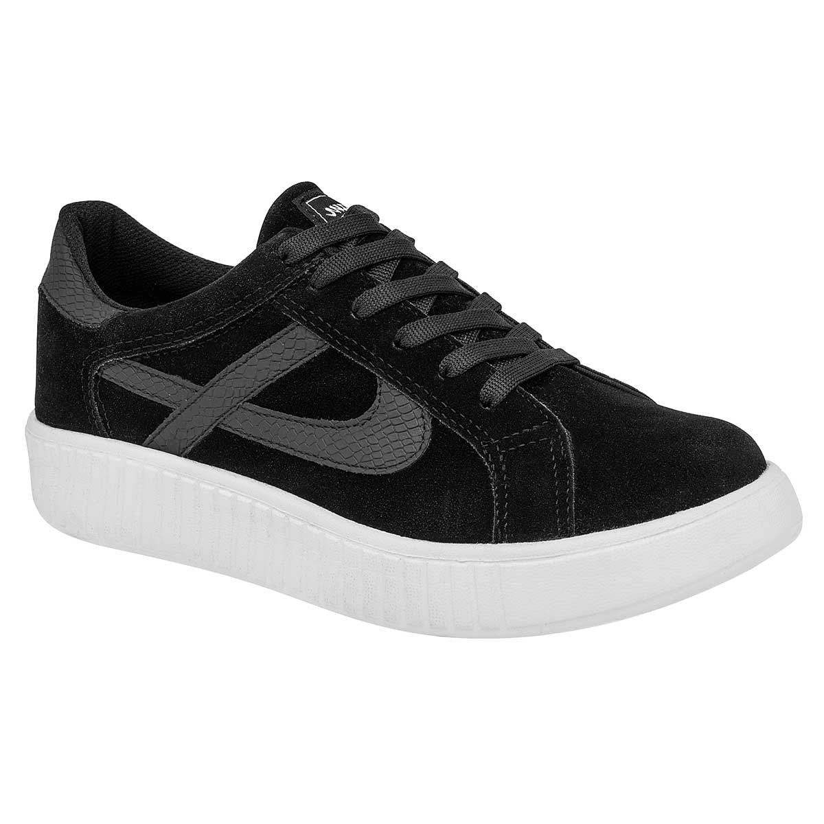 Tenis tipo Deportivo Exterior Sintético Color Negro Para Mujer De Panam