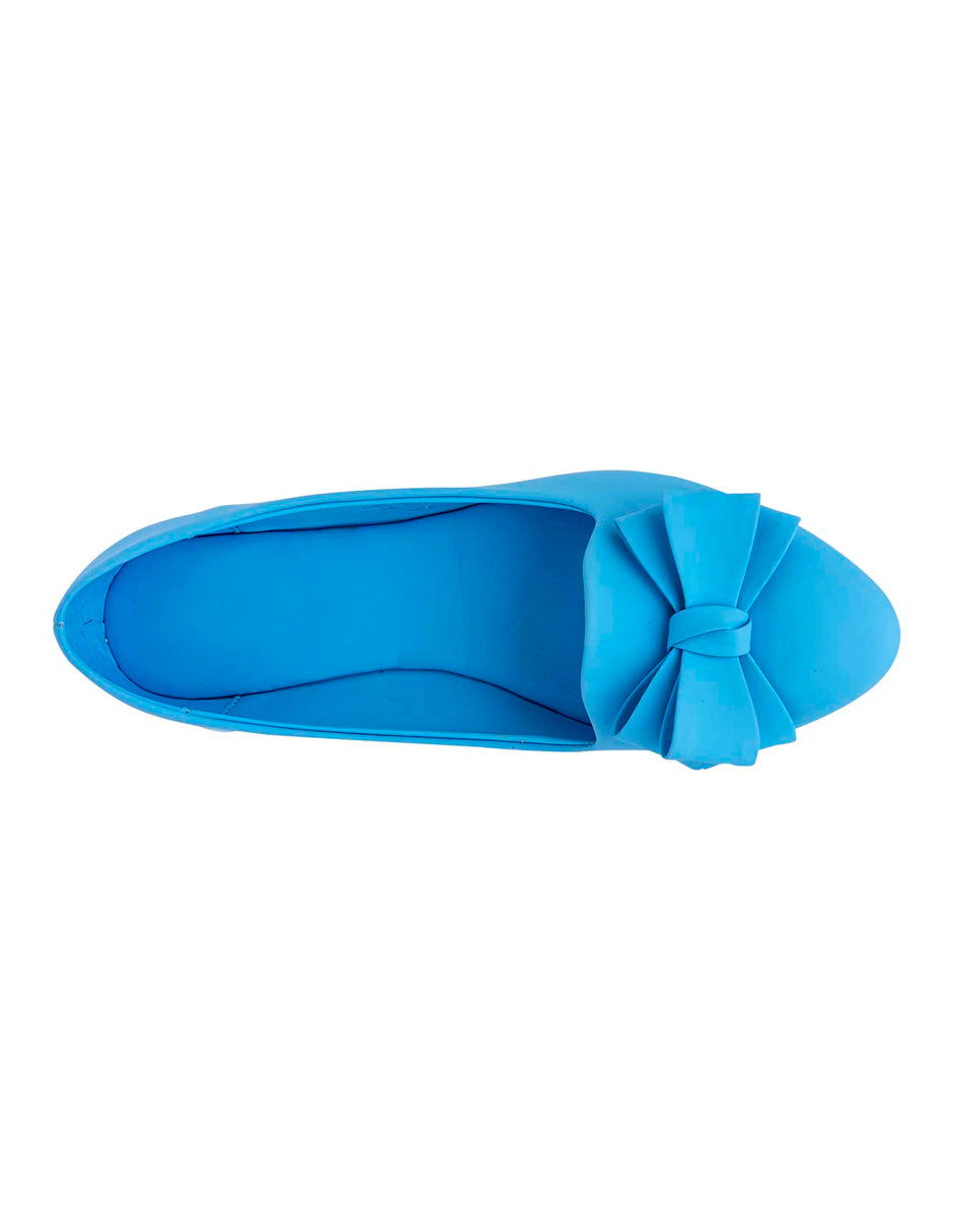 Flats clásicas Exterior Sintético Color Azul Para Mujer De RBCOLLECTION