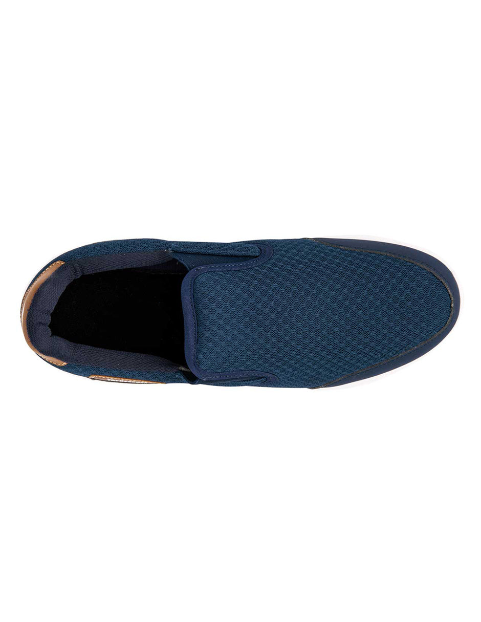 Zapato Confort Exterior Textil Color Marino Para Hombre De RBCOLLECTION