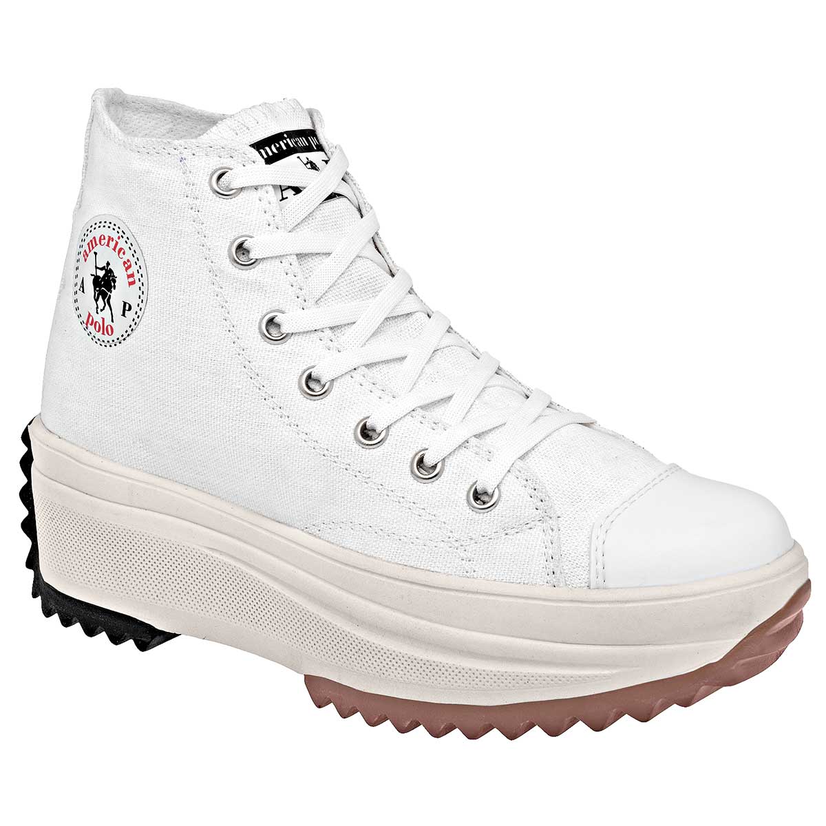 Tenis botín Exterior Textil Color Blanco Para Mujer De American Polo
