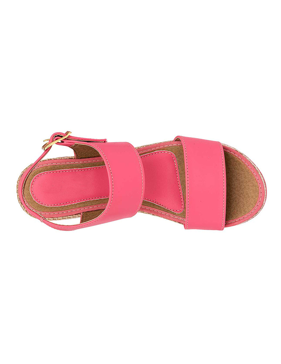 Sandalias con plataforma Exterior Piel sintética Color Rosa Para Mujer De RBCOLLECTION