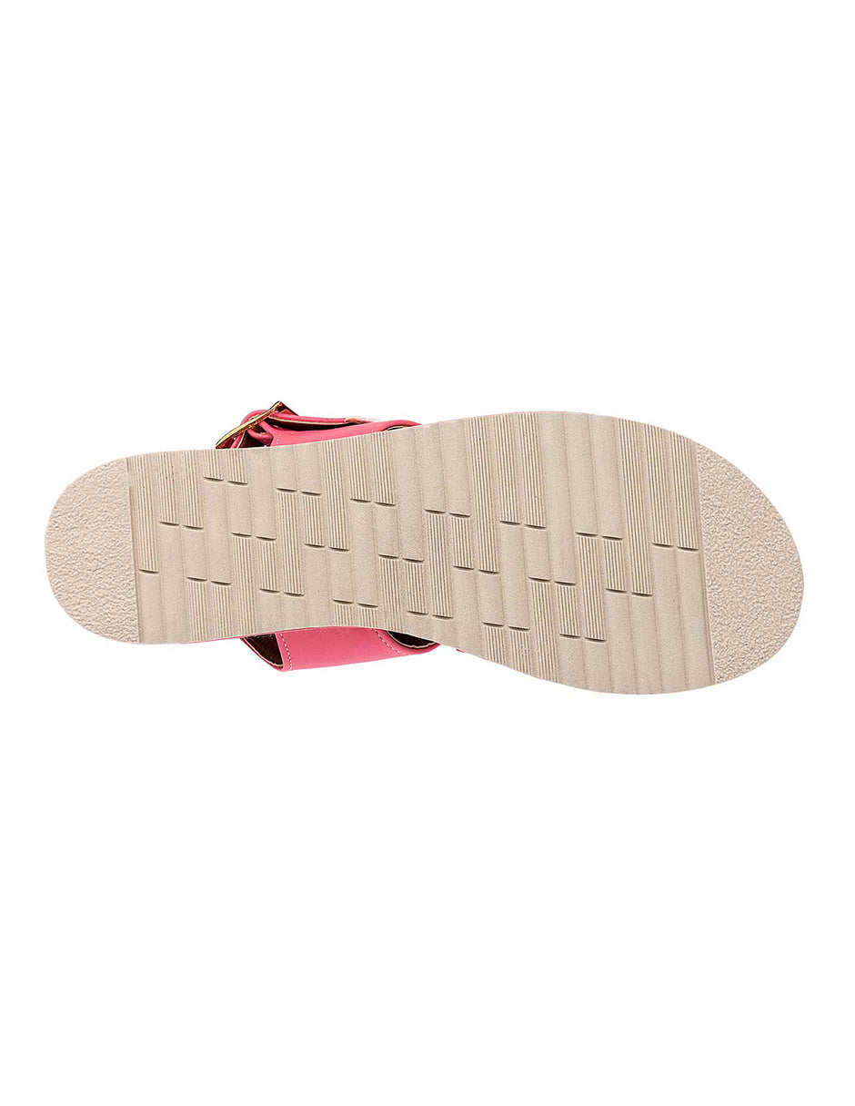 Sandalias con plataforma Exterior Piel sintética Color Rosa Para Mujer De RBCOLLECTION