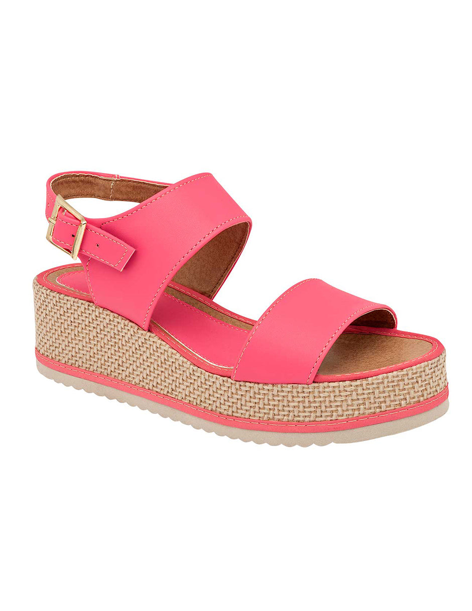 Sandalias con plataforma Exterior Piel sintética Color Rosa Para Mujer De RBCOLLECTION