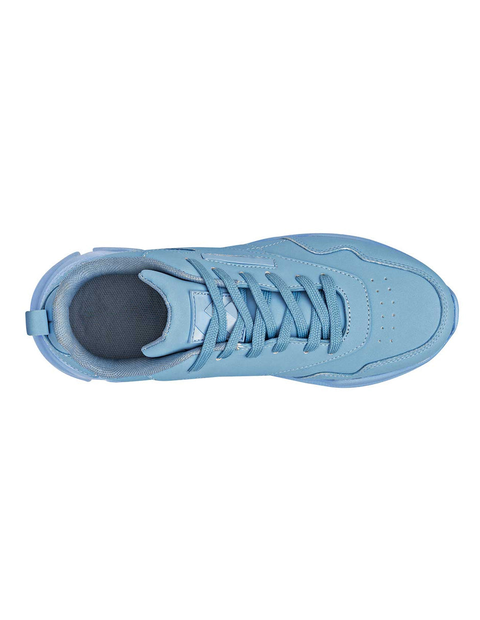 Tenis tipo Deportivo Exterior Sintético Color Azul Para Mujer De RBCOLLECTION