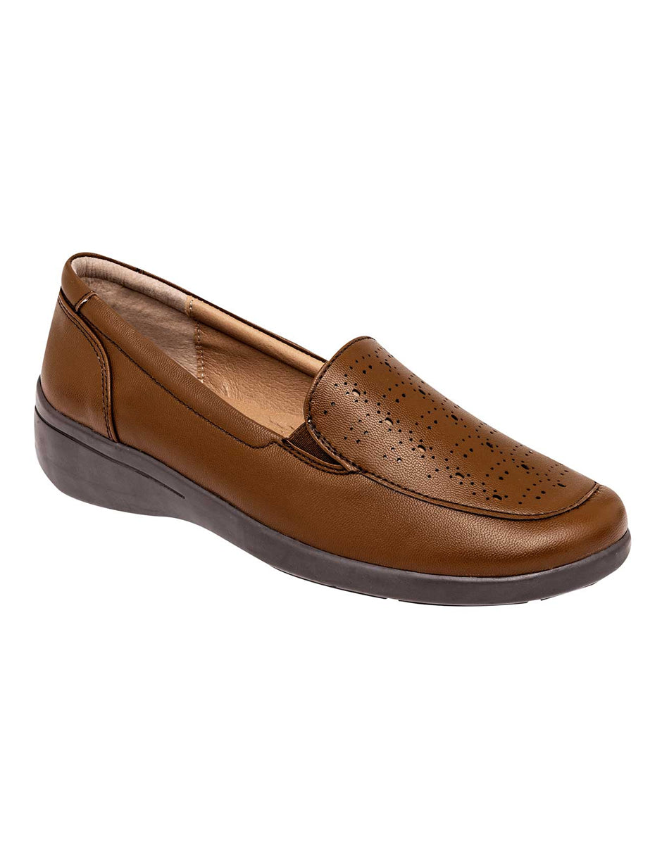 Flats clásicas Exterior Sintético Color Camel Para Mujer  De RBCOLLECTION