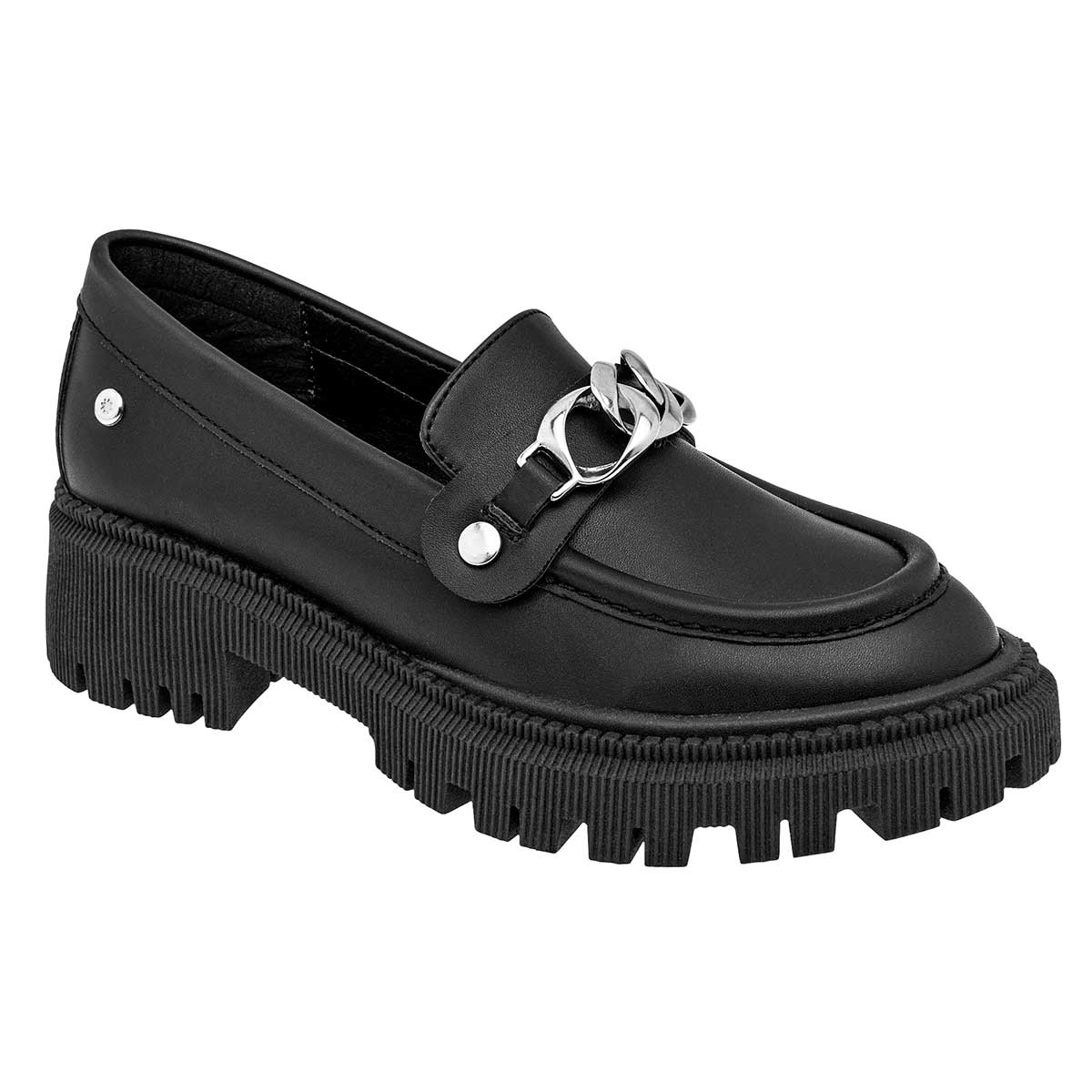 Mocasines Exterior Sintético Color Negro Para Mujer  De Moramora