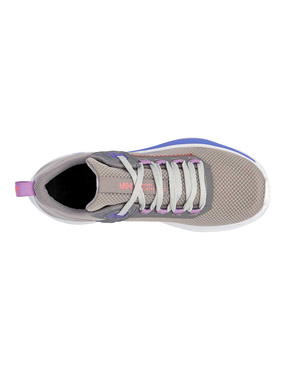 Tenis para Entrenamiento Exterior Textil Color Gris Para Mujer De RBCOLLECTION
